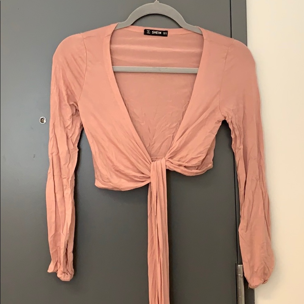 Pink Wrap Top